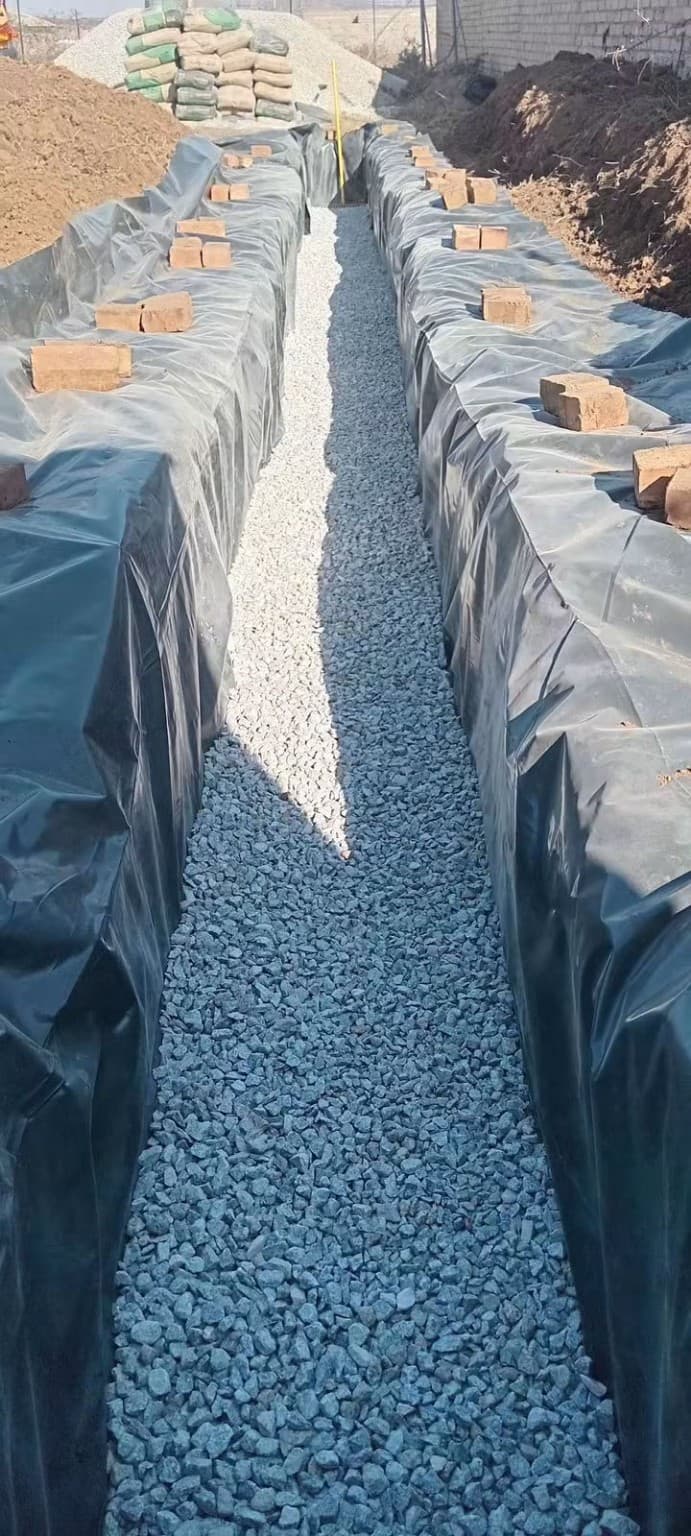 Foundation stage of construction work